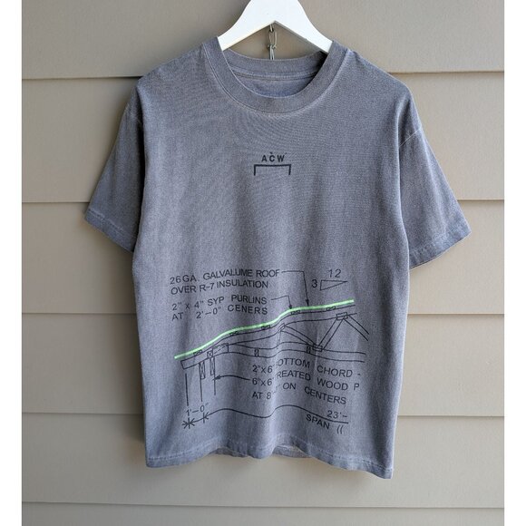 A Cold Wall ARCHITECTURAL RENDER T-SHIRT Size M - Picture 1 of 7